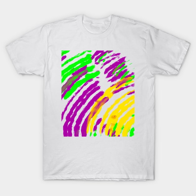 Mardi Gras Abstract T-Shirt by Stephanie Kennedy 